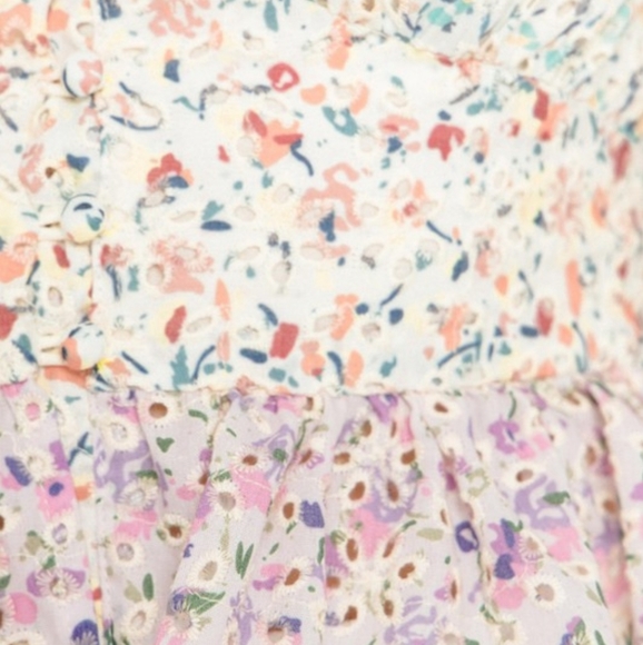 Multi Color V-Neck Blouse - Picture 2 of 7